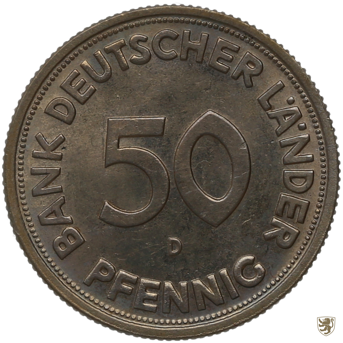 Bank Deutscher Länder 50 Pfennig 1949 D UNC | MA-Shops