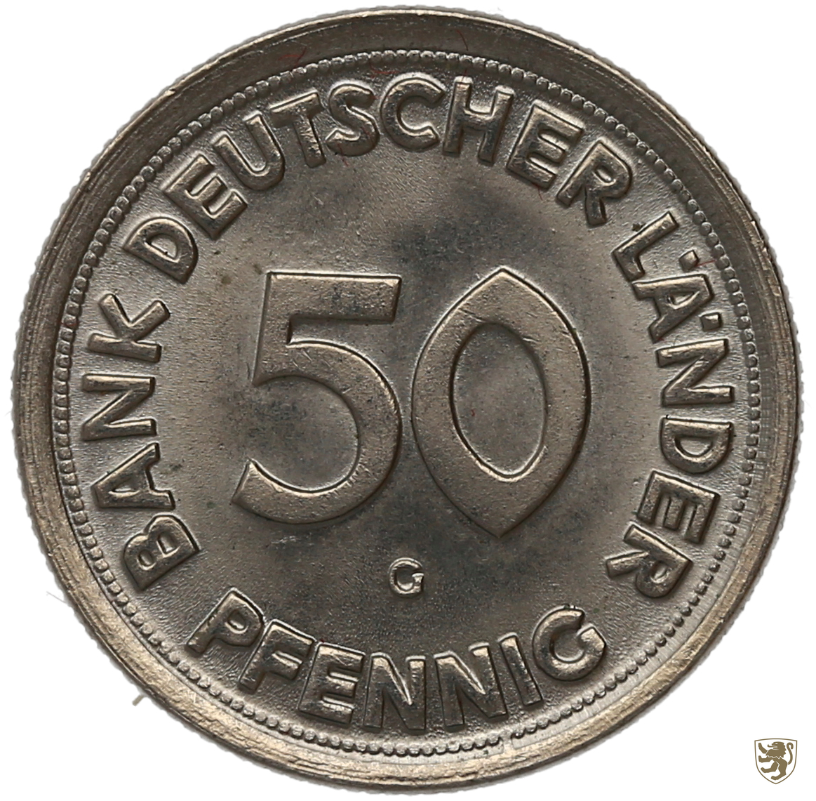 Bank Deutscher Länder 50 Pfennig 1949 G unzirkuliert Bank Deutscher Länder 50 Pfennig 1949 G unzirkuliert