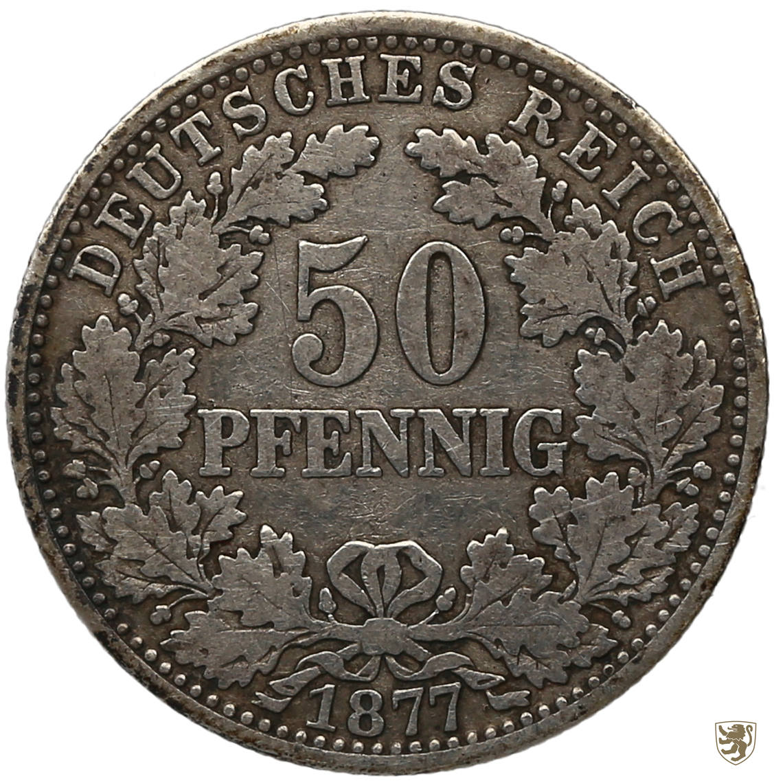 Deutsches Kaiserreich 50 Pfennig 1877 A F/VF | MA-Shops